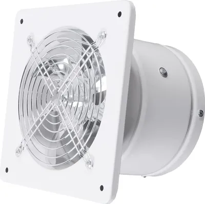 Obrázek produktu pro 6palcový koupelnový ventilátor Koupelnový ventilátor Ventilační nástěnný ventilátor Bílý nástěnný ventilátor 650㎡ / h, 50 dB pro koupelnu Kuchyně 40W 220V (bílý)