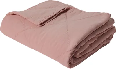 Produktbild von Decke Überwurf 100% Baumwolle 140 x 200 cm Skandinavisch Rosa