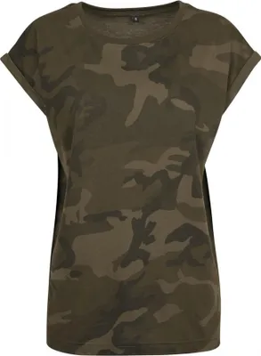 Immagine prodotto di Build Your Brand - T-shirt con spalle scese da donna LT2513 (S) (mimetico oliva)