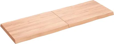 Produktbild von vidaXL Tischplatte 120x40x(2-4) cm Massivholz Behandelt Baumkante
