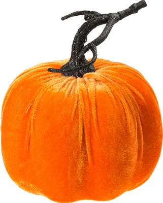 Produktbild von Velours Kürbis 17 x 17 cm | Orange