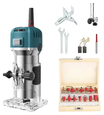 Obrázek produktu pro Elektrická frézka, 6 rychlostí, výkon 800 W, model D-800W (včetně vrtáků)