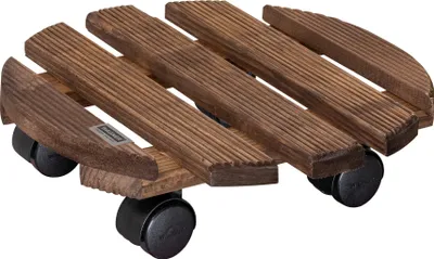 Zdjęcie produktu dla WAGNER® design yourself 20018301 WAGNER® design yourself Pflanzenroller COUNTRY GH 0183 Holz dunkelbraun rund 30,0 x 8,2 cm