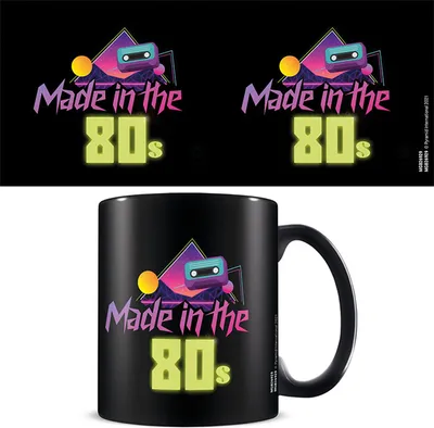 Produktbild von Fun - Lizenz Tassen 3D -  the 80s - black