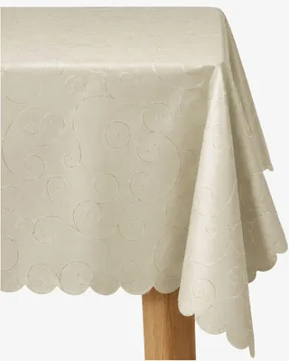 Produktbild von Tischwäsche Ranken Schnörkel champagner - 130 x 260 cm