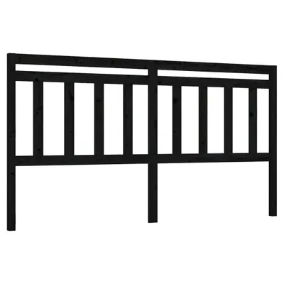 Obrázok produktu pre vidaXL Čelo postele čierne 186x4x100 cm Masívne borovicové drevo