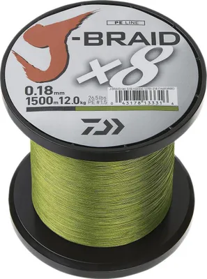 Produktbild von Daiwa Schnur J-Braid Farbe Chartreuse Länge 1500m ø 0,28mm