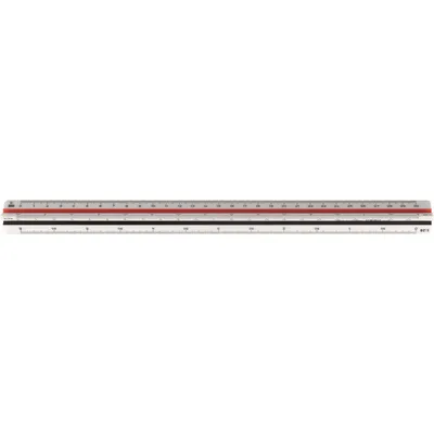 Produktbild von Möbius Ruppert M+ R Dreikantlineal 30.0 cm weiß+ GRATIS mit Köcher