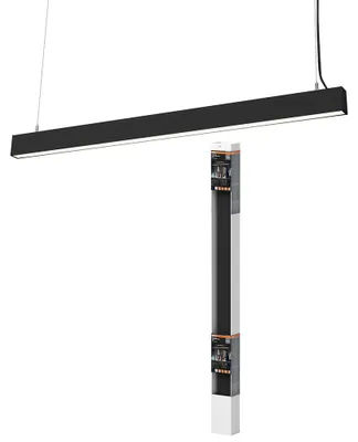 Produktbild von Osram LED Deckenleuchte Office Line Cuboid Suspended Schwarz 42W 4400lm Neutralweiß 4000K 3-Stufen-Dim