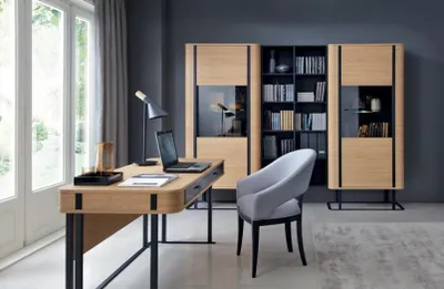 Produktbild von Komplett Büro Arbeitszimmer Set Schreibtisch Aktenschrank Einrichtung