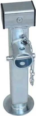 Produktbild von WINTERHOFF Kurbelstütze SF60-19-280, ausziehbar, 1300 kg, Höhe 415-655 mm, Vierkant 48 mm, verzinkt, für PKW-Anhänger Abstützung