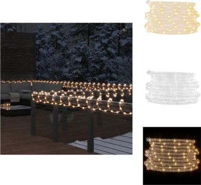 Produktbild von vidaXL Lichtschlauch 240 LEDs Warmweiß 10 m PVC -  Weihnachtsbeleuchtung