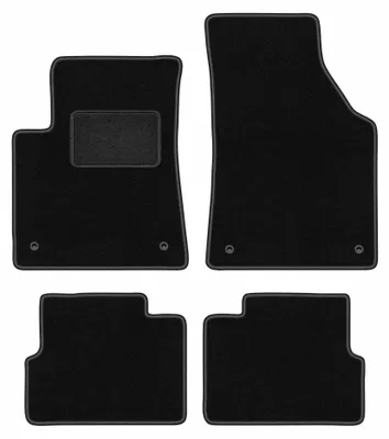 Immagine prodotto di Tappetini in moquette per Jeep Cherokee KL 2013- (SUV) – set 4 pezzi, neri, su misura – Wielganizator LUX