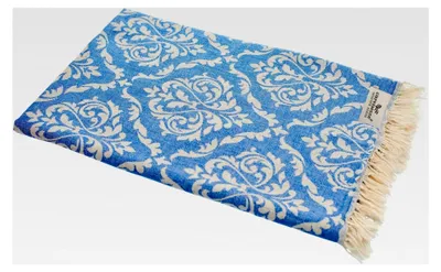 Produktbild von Jacquard Hamamtuch Barock 90 x 175 cm blau
