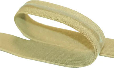 Gummilitze mit Silikonstreifen 10m x 10mm Gummiband elastisches Band rutschfest Farbwahl blassgruen