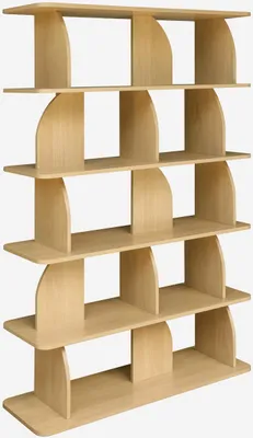 Immagine prodotto di Libreria esotica in legno a 5 livelli, Quercia