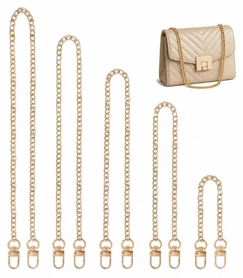 Taschenketten Gold 5er-Set 20-120 cm