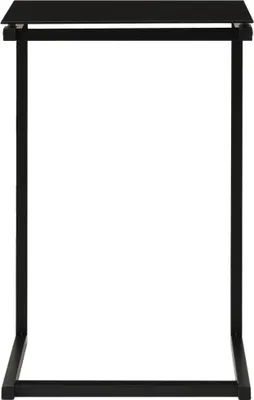 Produktbild von vidaXL Beistelltisch Schwarz 40x40x60 cm Hartglas