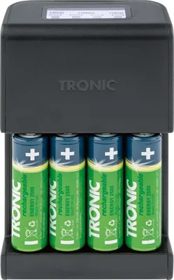 Obrázek produktu pro TRONIC - Nabíječka s LCD indikátorem stavu nabití + 4 baterie