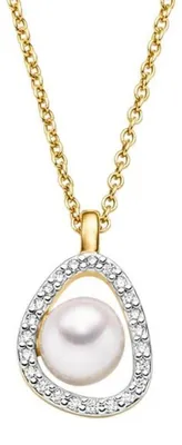 Produktbild von Viventy Halskette mit Anhänger Süsswasserperle Zirkonia Silber 788752