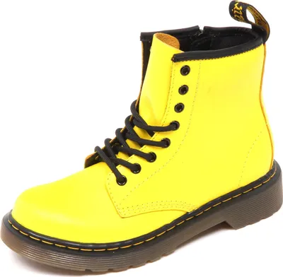 Produktbild von D3004 amphibische Kinder DR. MARTENS gelber Stiefel Schuh Kind uni