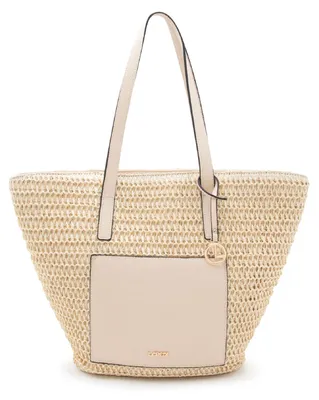 Image de L.CREDI sac shopper sac à épaule Ramina Shopper White Sand beige