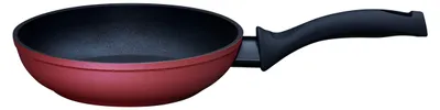 Bratpfanne 20 cm, rot, Antihaftbeschichtung, Thermostahlboden