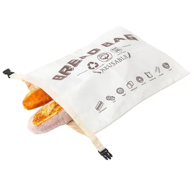 Produktbild von Bienenwachs-Brotbeutel Sauerteig und selbstgebackenes Brot aus Baumwolle mit natürlicher Wachsbeschichtung Aufbewahrung waschbar und wiederverwendbar
