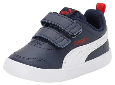 Produktbild von PUMA Uni Kinder Courtflex V2 V Inf Turnschuhe, Peacoat High Risk Red, 21 EU