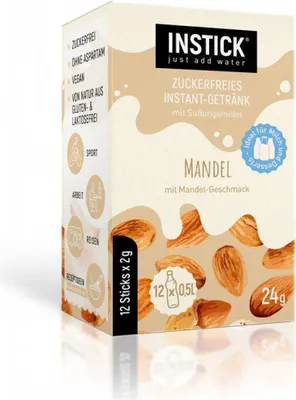 Produktbild von INSTICK Getränkepulver Mandel für 12 x 0,5 L pfandfrei