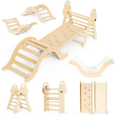 Immagine prodotto di Struttura da gioco per bambini piccoli, set giochi versatile, intrattenimento sicuro per interni, 7 funzioni in 1