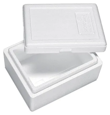 Produktbild von 78x Isolierboxen mit Deckel aus Styropor EPS 210 x 165 x 115 mm 1,5 Liter