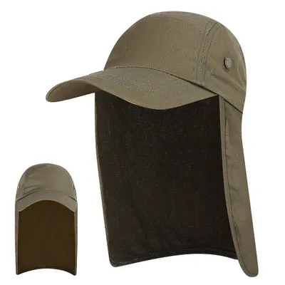Produktbild von Herren Sonnenhut mit LSF 50+, breite Krempe, Angelhut mit Nackenklappe