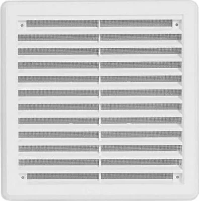 Obrázok produktu pre Mriežka vetracia - krytka so sieťovinou VM, 200 x 200 mm KB, biela 0305