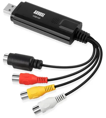 Produktbild von August VGB100 USB 2.0 Audio Video Grabber Konverter mit Scart, S-Video