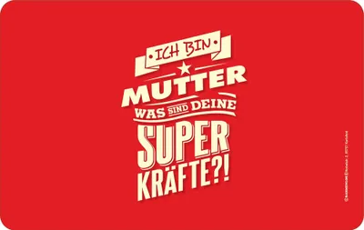 Produktbild von Mama - Frühstücksbrettchen - Mutter Superkräfte