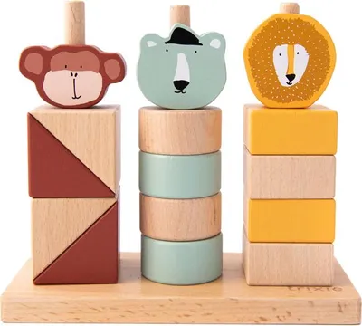 Immagine prodotto di Gioco di impilamento in legno Trixie con animali