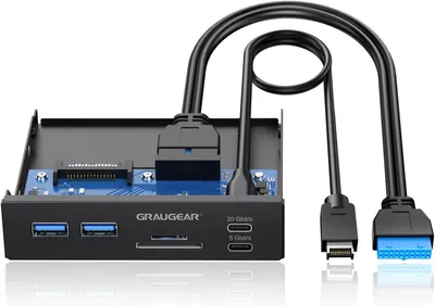 Zdjęcie produktu dla Panel przedni, 3,5 cala, 6 portow, do PC