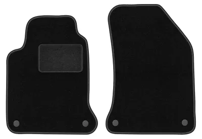 Productafbeelding van Velours voormatten voor Renault Laguna II 2001-2007 (stationwagen/liftback) – 2-delig, zwart, op maat – Wielganizator LUX