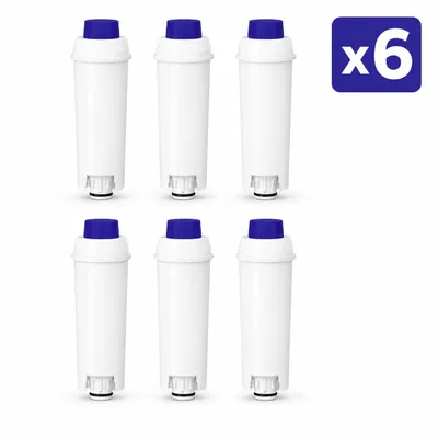 Produktbild von Sillar 6er Wasserfilter Ersatz für DeLonghi DLSC002 SER3017 ECAM ESAM
