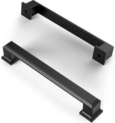 Productafbeelding van Famanu kastgrepen - 6 stuks - zwart - 128 mm