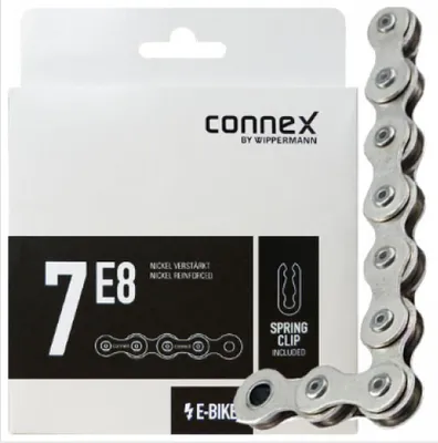 Image de Chaîne Connex 7E8 1 fois E-25, Nickel 136 maillons, argent, Connex, 2321-07E8-1360