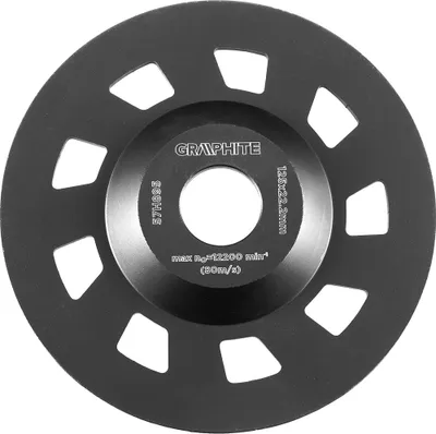 Zdjęcie produktu dla GRAPHITE Tarcza diamentowa szlifierska 125 x 22.2 x 5 mm, segment C