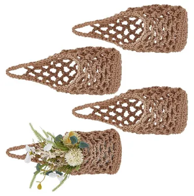 Image de Solidchoice - Lot de 4 supports en coton pour plantes d'intérieur