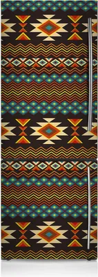 Produktbild von Kühlschrank Aufkleber Kühlschrankmagnete Dekoration Kühlschrankfolie 60x205 cm - Ethnisches Muster