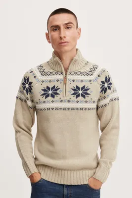 Produktbild von 11 Project PRTim - 20715244ME Herren Strickpullover Troyer Grobstrick Pullover