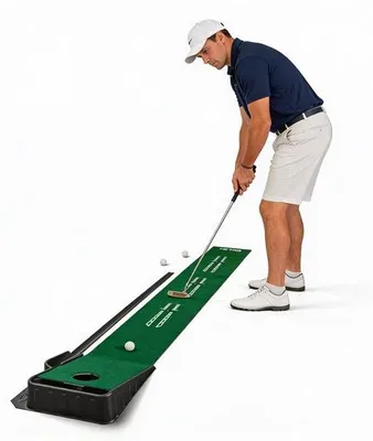 Immagine prodotto di Tappetino da putting da interno, verde, per l'allenamento di golf