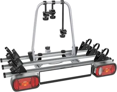 Produktbild von AHIRO3 Anhängerkupplung Fahrradträger für 3 Fahrräder abklappbar abschließbar aus Stahl und Aluminium