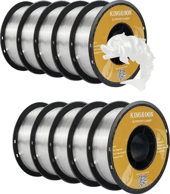 Zdjęcie produktu dla Filament do drukarek 3D, szpula 10 kg, średnica 1,75 mm, PETG 10 kg, przezroczysty