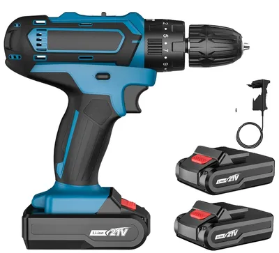 Obrázek produktu pro Aku šroubovák, bezkartáčový motor, akumulátor, 2 baterie, 1 nabíječka